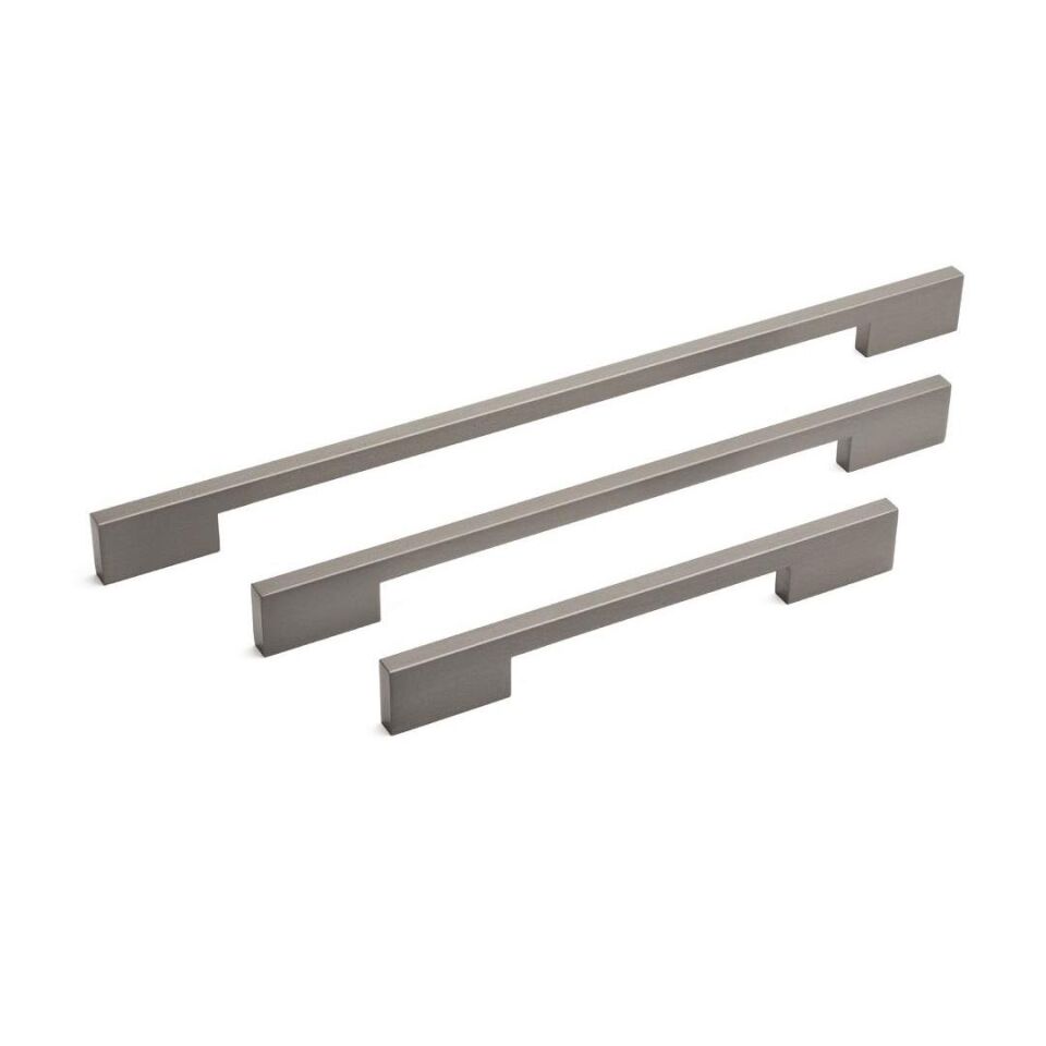System 7327 Füme Renk Modern Kulp 384 mm (SY7327 0384 BBN)