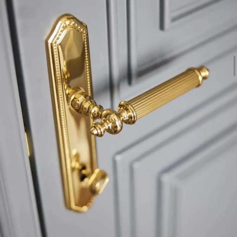 Vista D’oro Antik Serisi Aynalı Kapı Kolu Altın Renk