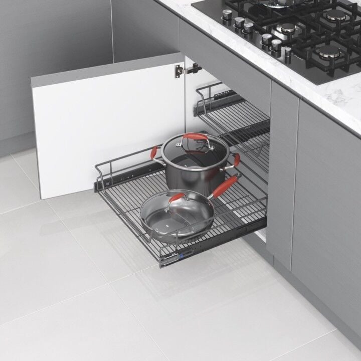 Bağımsız Teleskopik Raylı Çekmece 450 mm