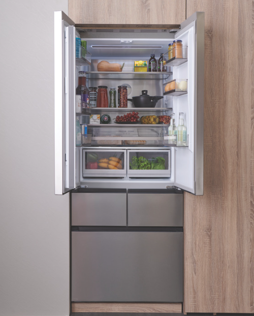 Buzdolabı, COSMO, 75 cm, Yarı Ankastre, 4 Kapılı, No-Frost, 413 Litre