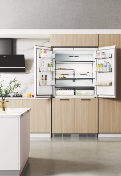 Buzdolabı, ROYALE, 95 cm, Ankastre, 4 Kapılı, No-Frost, 526 Litre