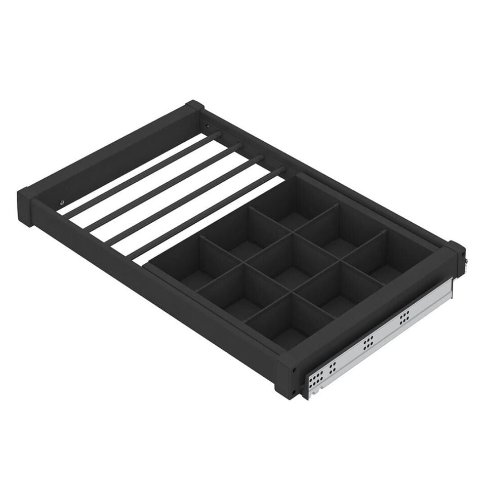 Gizli Raylı Alüminyum Çekmeceli Pantolonluk 900 mm