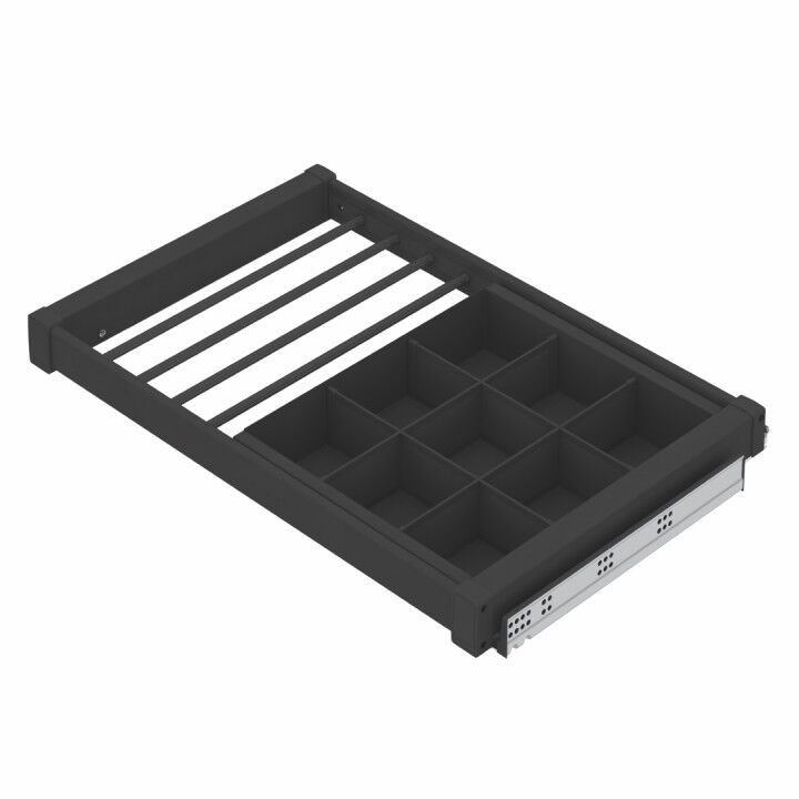 Starax Gizli Raylı Alüminyum Çekmeceli Pantolonluk | 80–90 cm Kapak Uyumlu