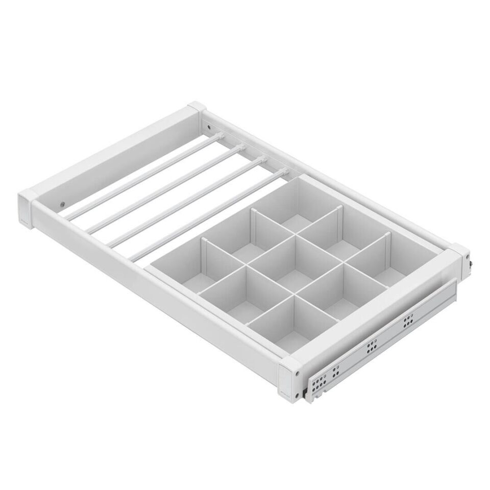 Gizli Raylı Alüminyum Çekmeceli Pantolonluk 900 mm