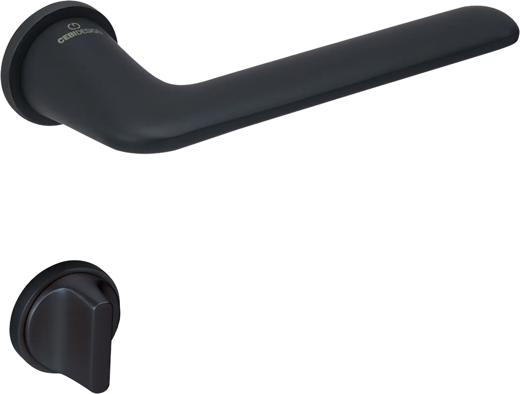 Çebi A5222 Neta Mini Kapı Kolu PC24 (Mat Siyah) - WC