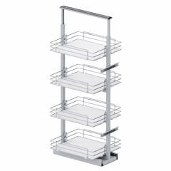 Gizli Raylı Frenli Kiler Tel 1250-1400 mm | 300 mm Kapak Uyumlu