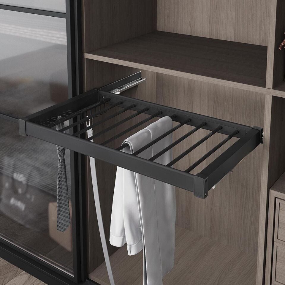 Gizli Raylı Alüminyum Pantolonluk 800 mm