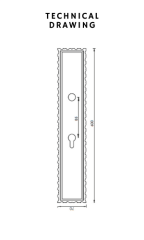 Classic Patterned Door Handle with Sefa Knob