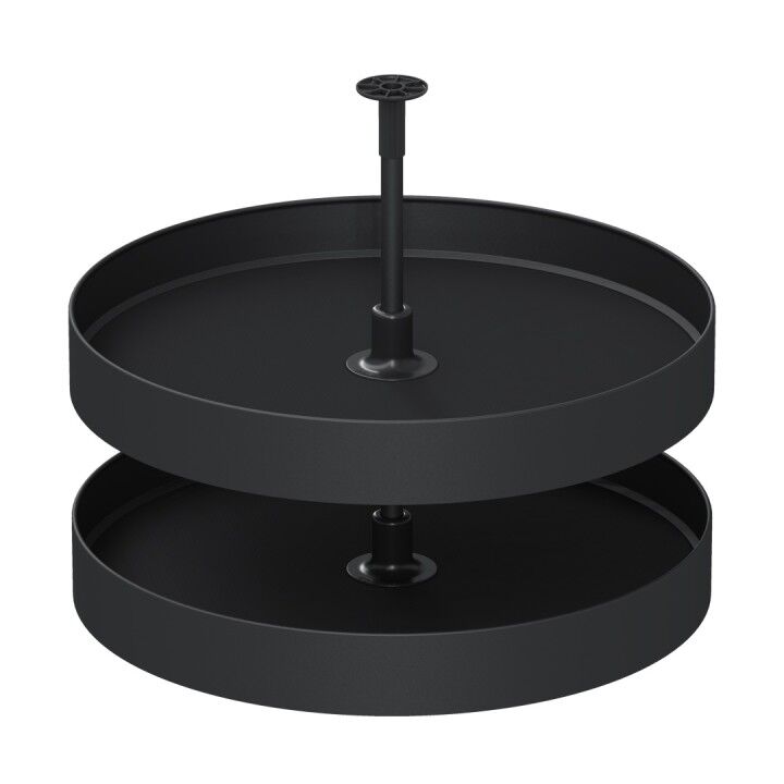 4/4 Kaymaz Yüzeyli Ahşap Tablalı Klasik Döner Sepet Takımı Unique