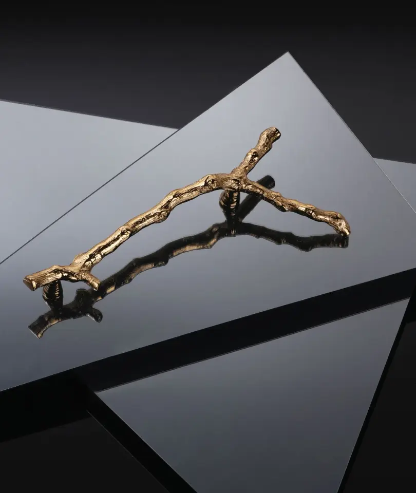 Vista D’oro Ağaç Dalı Serisi No:3 Mobilya Kulp Altın Renk