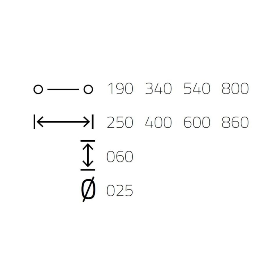 System 9721 Füme Renk Çekme Kapı Kolu 190 mm (PH9721 0190 BBN-BBN)