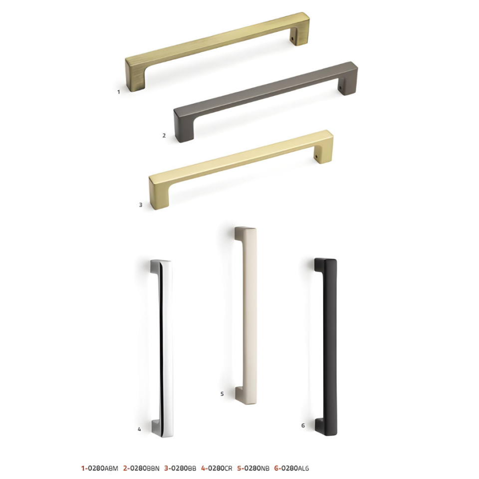 System 9585 Mat Altın Renk Çekme Kapı Kolu 280 mm (PH9585 0280 BB)