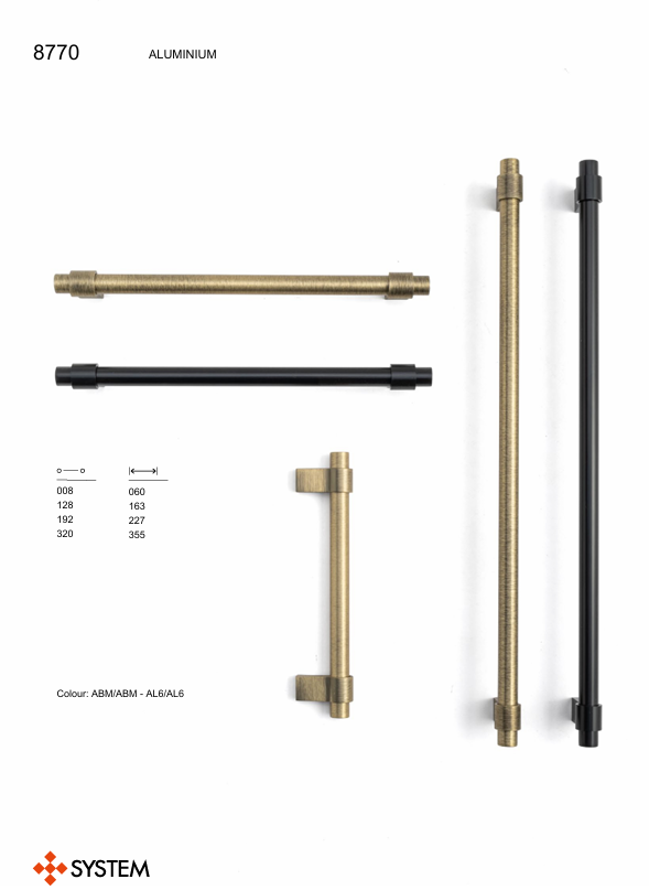System 8770 Siyah Renk Modern Kulp