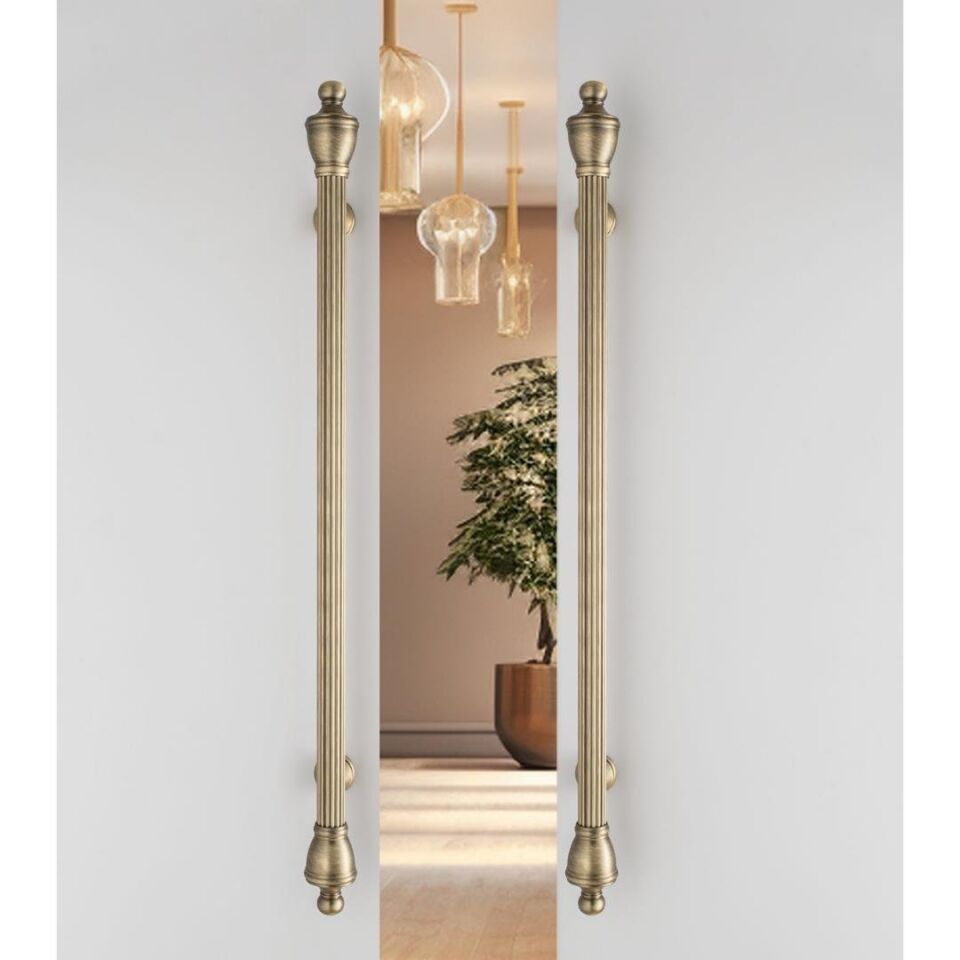 System 9656 Antik Renk Çekme Kapı Kolu (PH9656 ABM-ABM-ABM) 500 mm