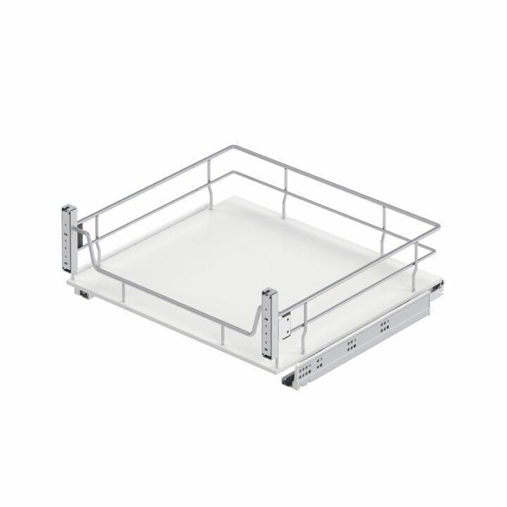 Ahşap Tablalı Kapağa Monte Çift Açılım Gizli Raylı Çekmece 900 mm