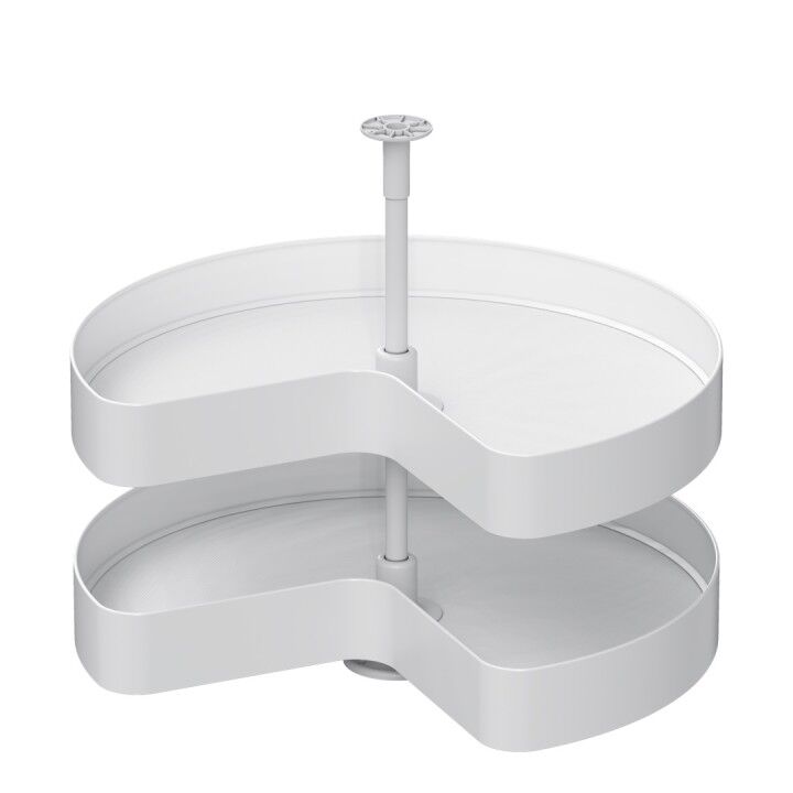 3/4 Kaymaz Yüzeyli Ahşap Tablalı Döner Sepet Takımı Unique