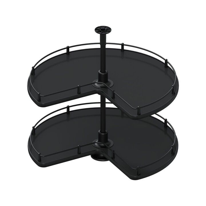 Kaymaz Yüzeyli 3/4 Döner Ahşap Tablalı Sepet Takımı