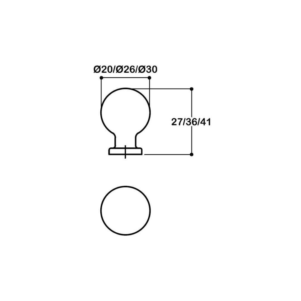 System 1465 Rose Renk Tek Delikli Düğme Kulp 26 mm (SY1465 0026 RS)