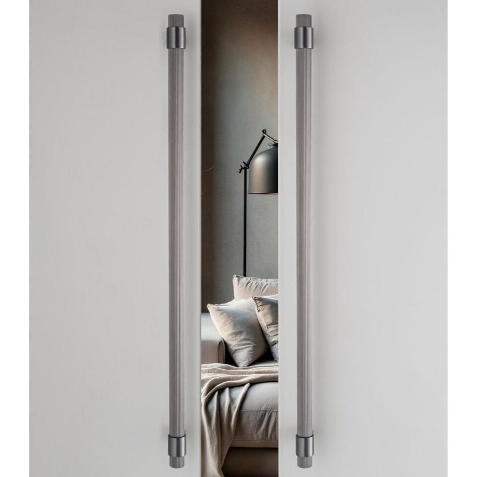 System 9722 Füme Renk Çekme Kapı Kolu (PH9722 BBN-BBN)