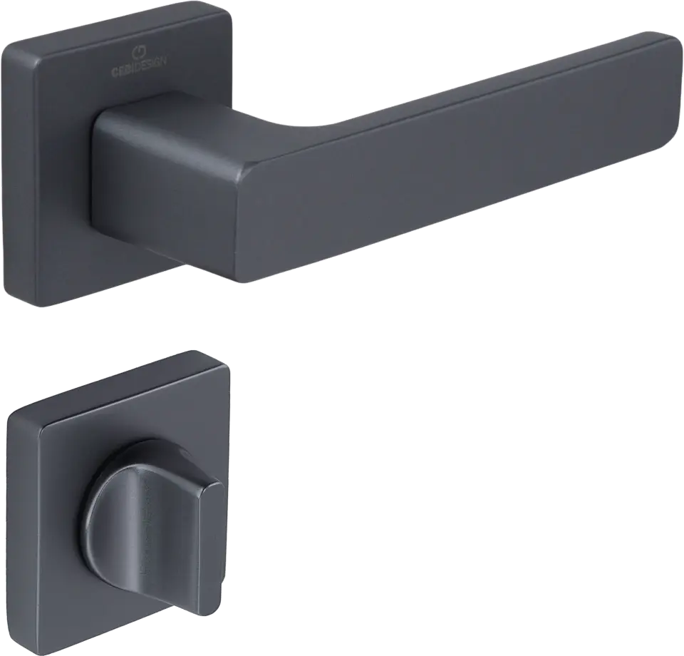 Çebi C5218 Flat Zipline Kapı Kolu PC24 (Mat Siyah) - WC
