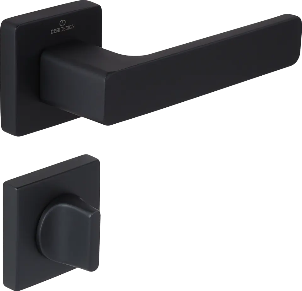 Çebi C5218 Flat Zipline Kapı Kolu PC24 (Mat Siyah) - WC