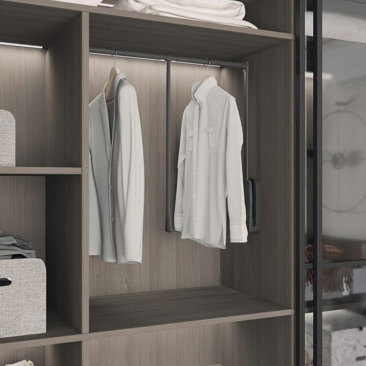 Gardırop Asansörü (12Kg)  600 - 850 mm Antrasit