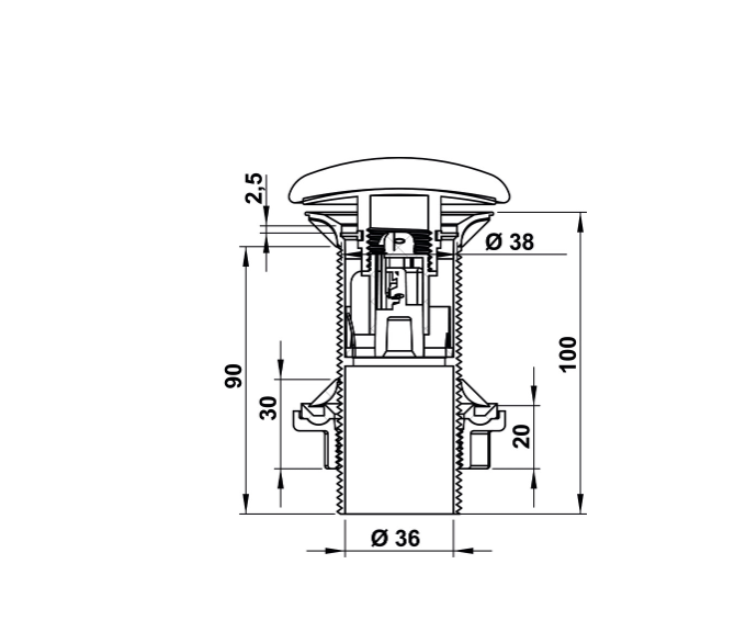 Süzgeç Kapağı, Pop-Up Kumandalı