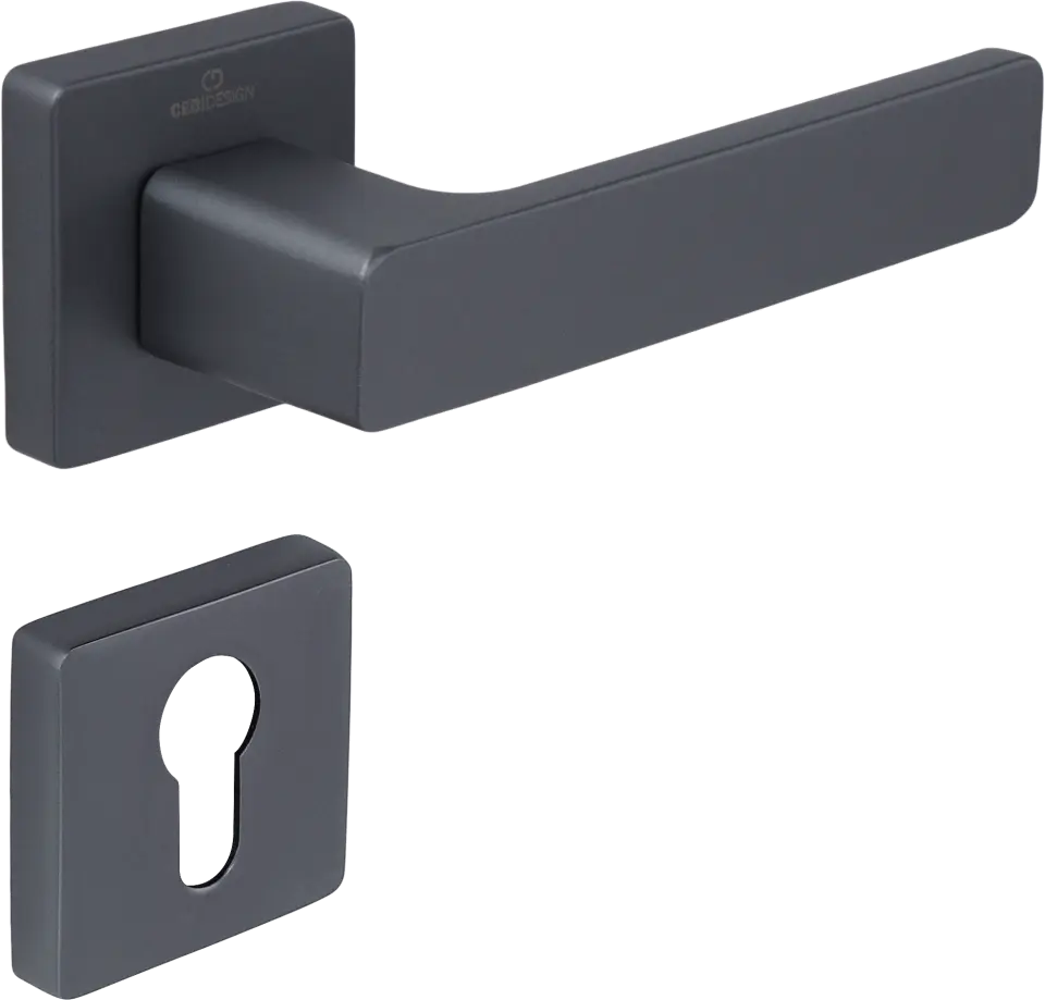 Çebi C5218 Flat Zipline Kapı Kolu PC27 (Antrasit Saten) - Yale