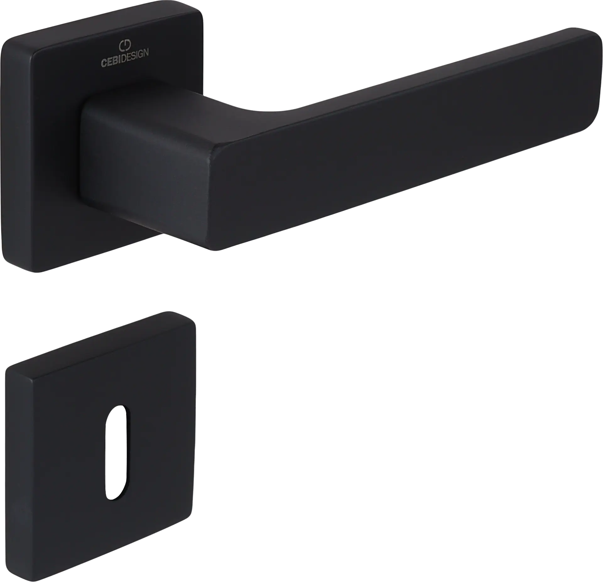 Çebi C5218 Flat Zipline Kapı Kolu PC24 (Mat Siyah) - Oda