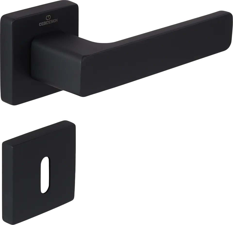Çebi C5218 Flat Zipline Kapı Kolu PC24 (Mat Siyah) - Oda