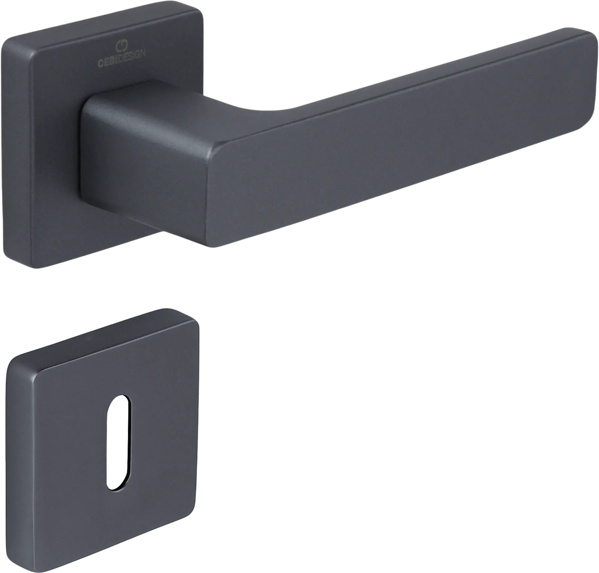 Çebi C5218 Flat Zipline Kapı Kolu PC27 (Antrasit Saten) - Oda