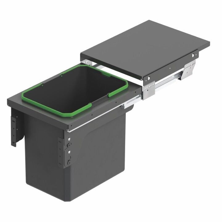 Kapağa Monte Çöp Kovası Frenli 35 Lt 400 mm