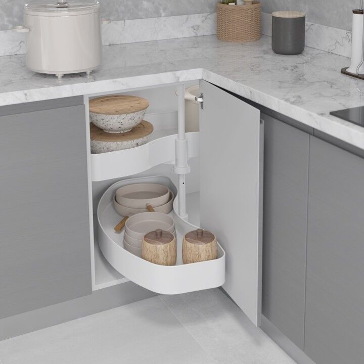 1/2 Borulu Döner Ahsap Tablalı Sepet Takımı Unique