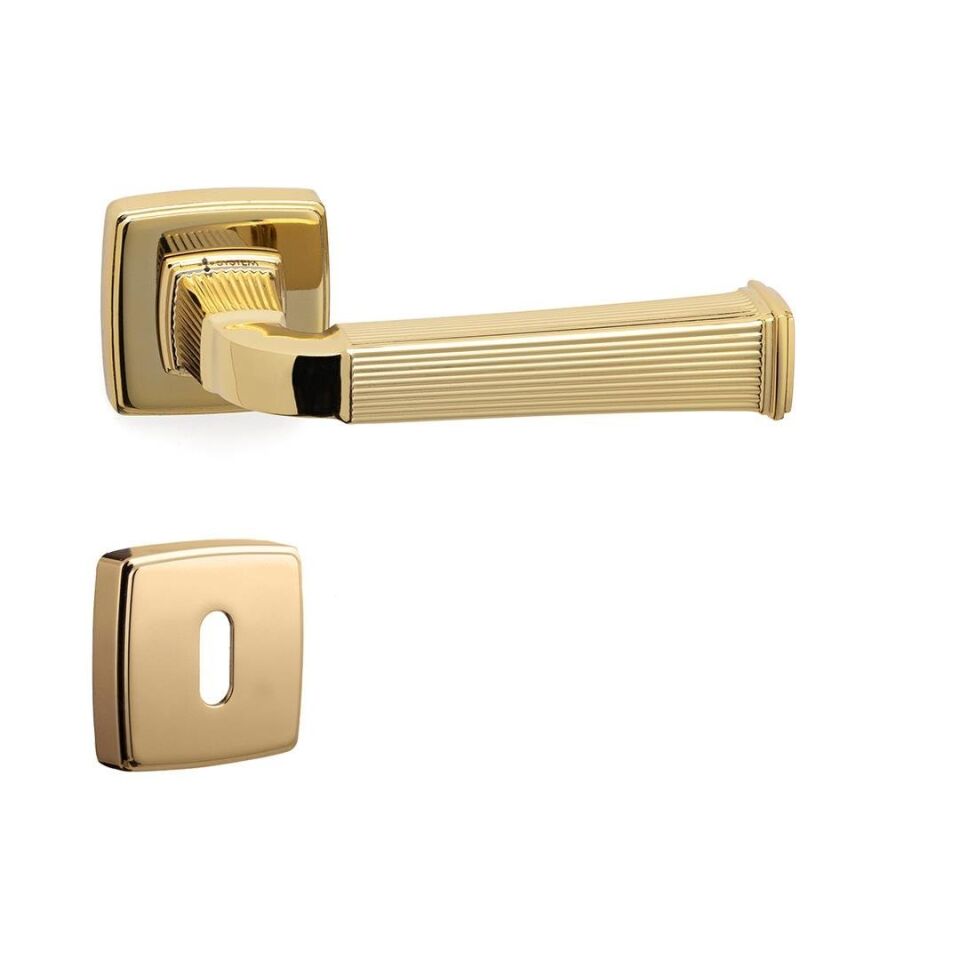 System Astoria Rozetli Kapı Kolu Gold Renk (HA133RO13 GL)