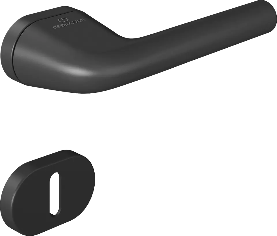 Çebi C5277 Rolle Zipline Kapı Kolu PC24 (Mat Siyah) - WC