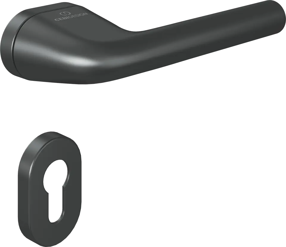Çebi C5277 Rolle Zipline Kapı Kolu PC24 (Mat Siyah) - WC