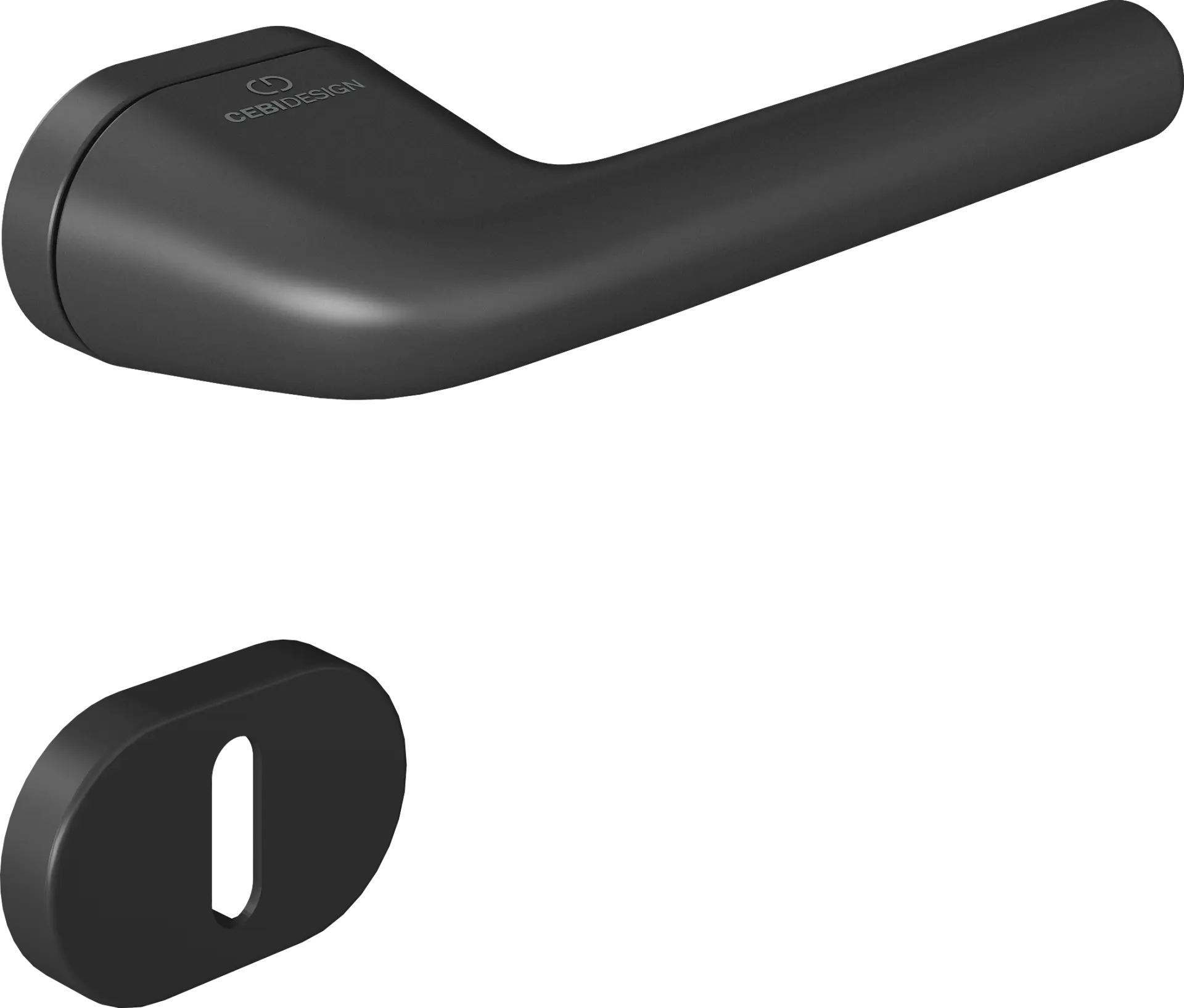 Çebi C5277 Rolle Zipline Kapı Kolu PC24 (Mat Siyah) - Oda