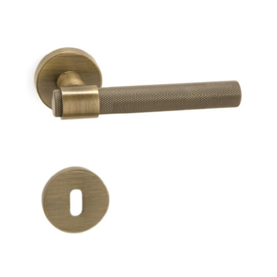 System Axel-T Rozetli Kapı Kolu Antik Renk (HA187TRO12 ABM) Oda