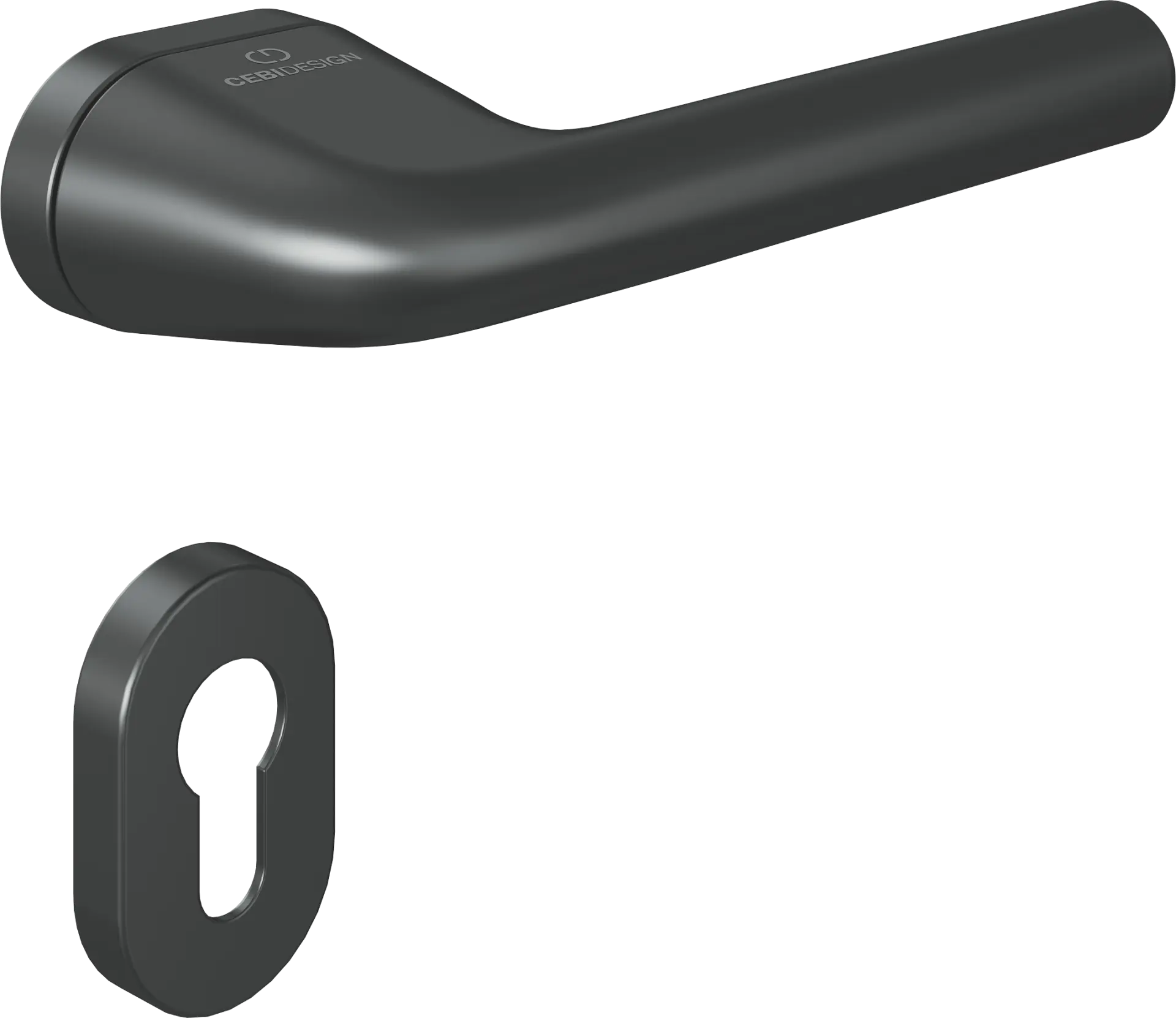 Çebi C5277 Rolle Zipline Kapı Kolu PC27 (Antrasit Saten) - Yale