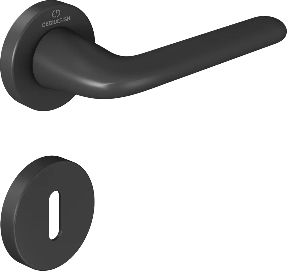 Çebi C5269 Leas Zipline Kapı Kolu PC24 (Mat Siyah) - Oda