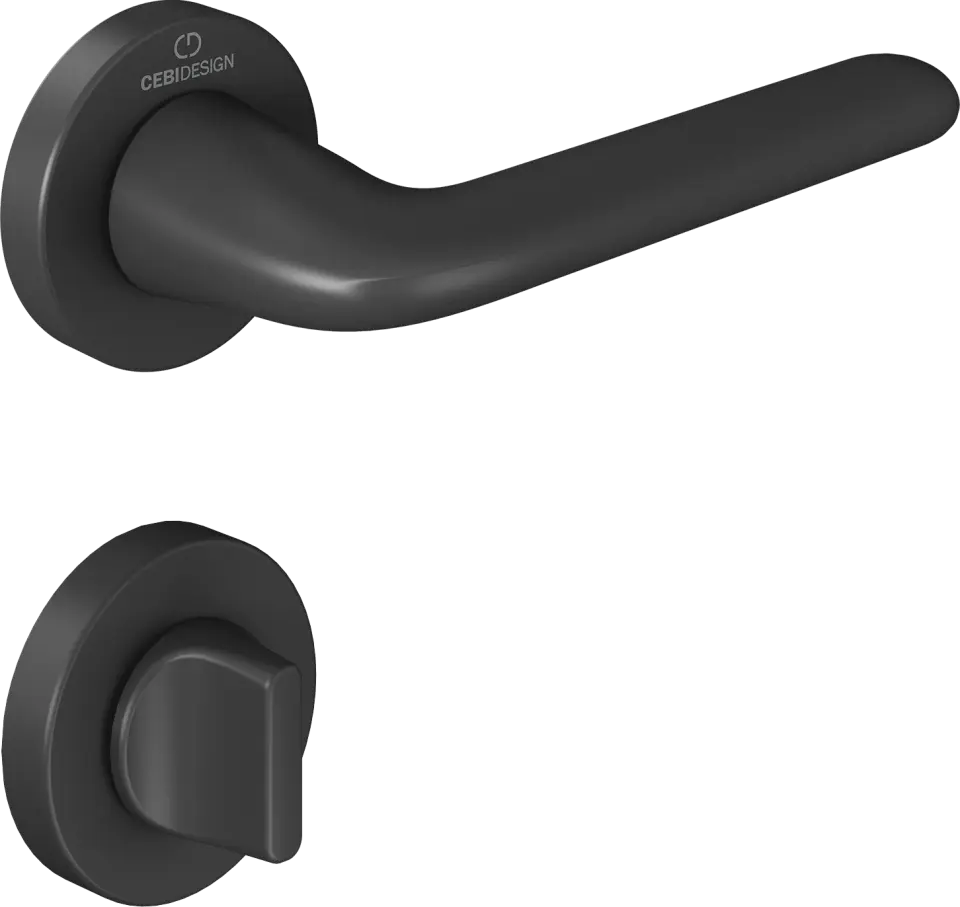 Çebi C5269 Leas Zipline Kapı Kolu PC24 (Mat Siyah) - WC