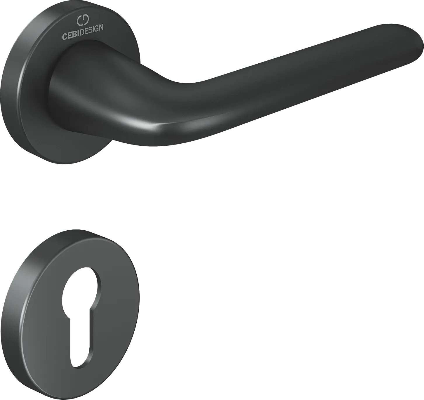 Çebi C5269 Leas Zipline Kapı Kolu PC27 (Antrasit Saten) - Yale