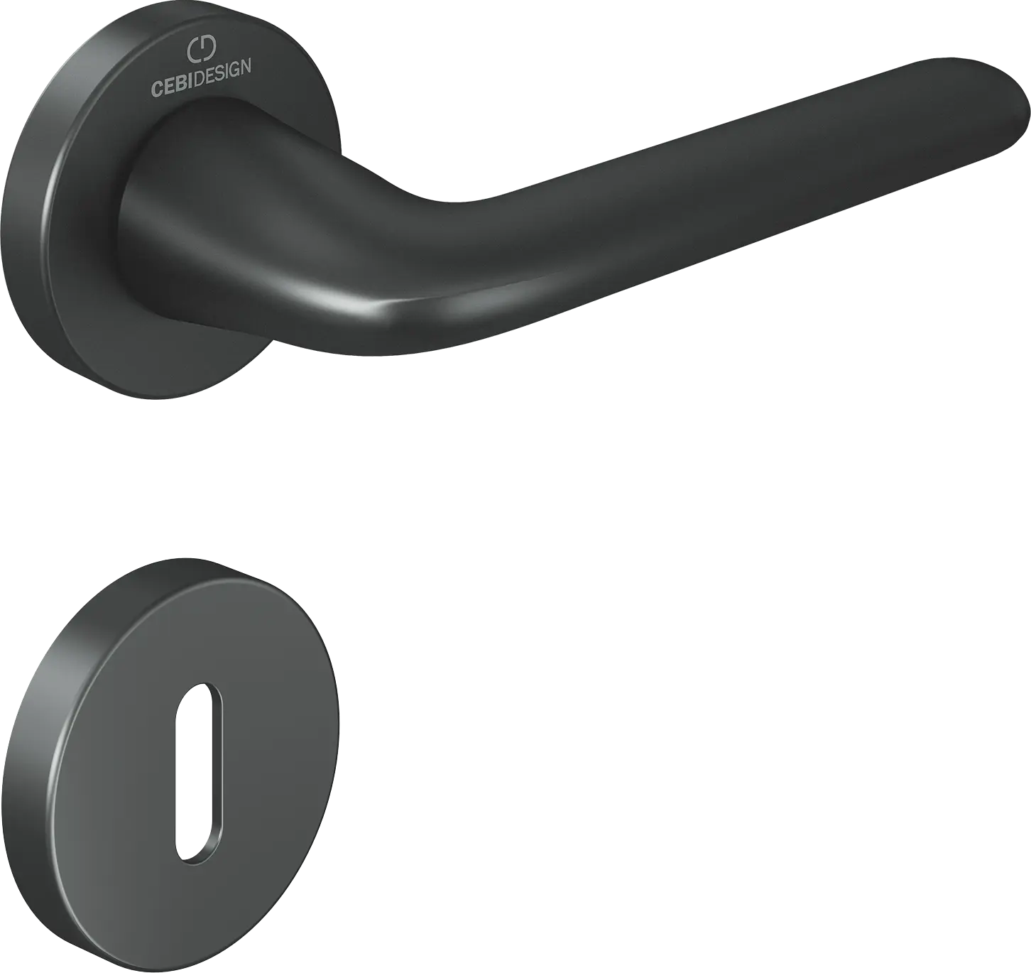 Çebi C5269 Leas Zipline Kapı Kolu PC27 (Antrasit Saten) - Oda