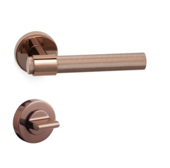 System Axel-T Rozetli Kapı Kolu Rose Renk (HA187TRO12 RS) WC