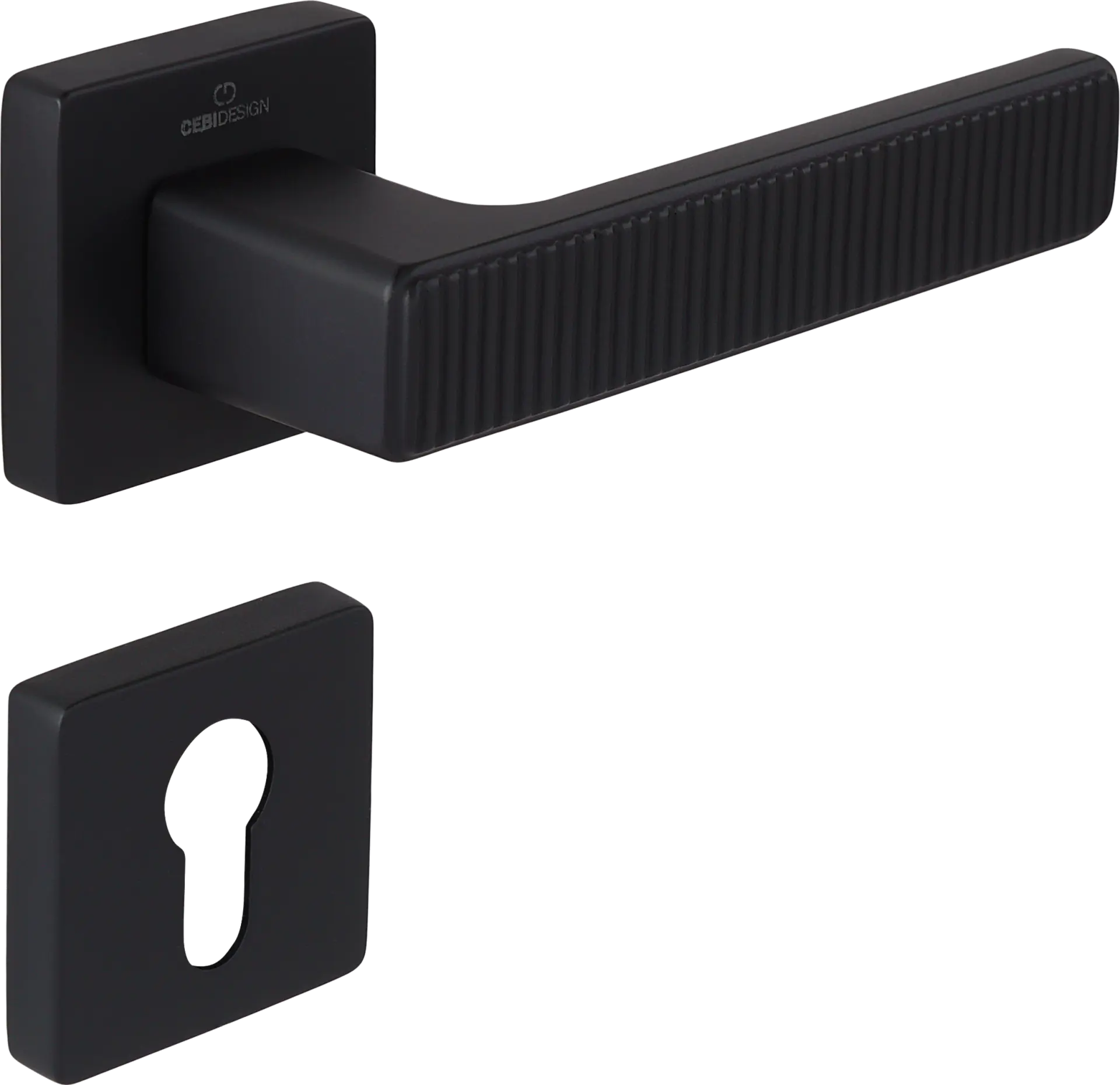 Çebi C5219 Root Zipline Kapı Kolu PC24 (Mat Siyah) - Yale