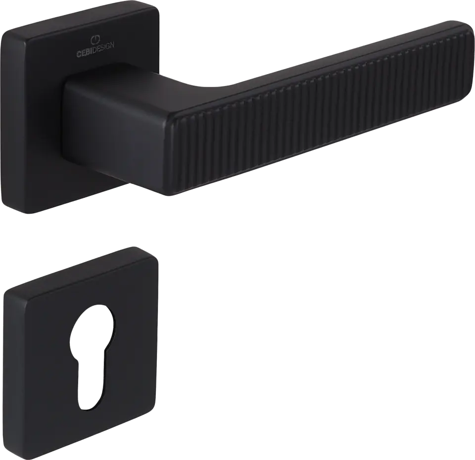 Çebi C5219 Root Zipline Kapı Kolu PC24 (Mat Siyah) - Yale