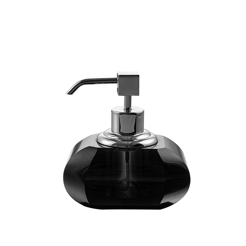 System BA2047 006 C2-CR Crystal Siyah Krom Sıvı Sabunluk