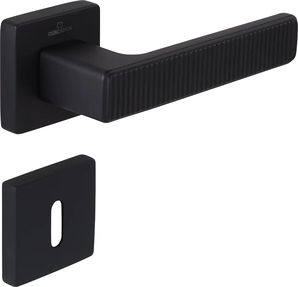 Çebi C5219 Root Zipline Kapı Kolu PC24 (Mat Siyah) - Oda