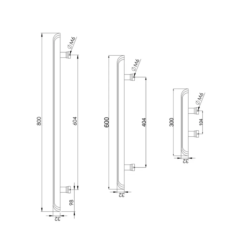Vista D’oro Kanallı Çekme Kol Nikel