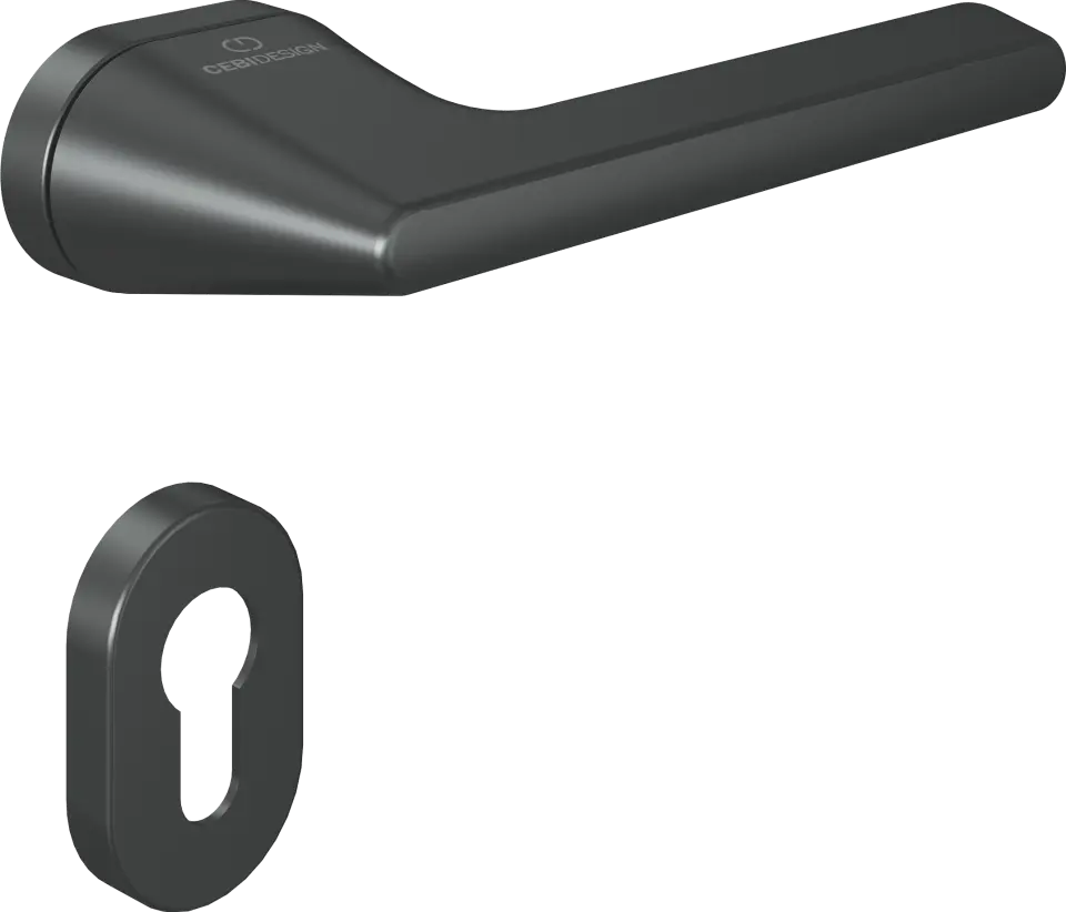Çebi C5276 Talia Zipline Kapı Kolu PC24 (Mat Siyah) - Yale